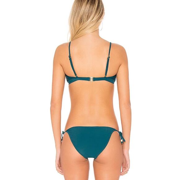 NWT Suboo Matte Square Bikini Top Teal Size 4 - Picture 3 of 12